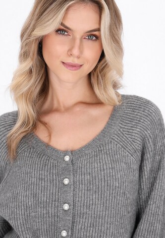 pilka DreiMaster Vintage Laisvas kardiganas 'Vintage'