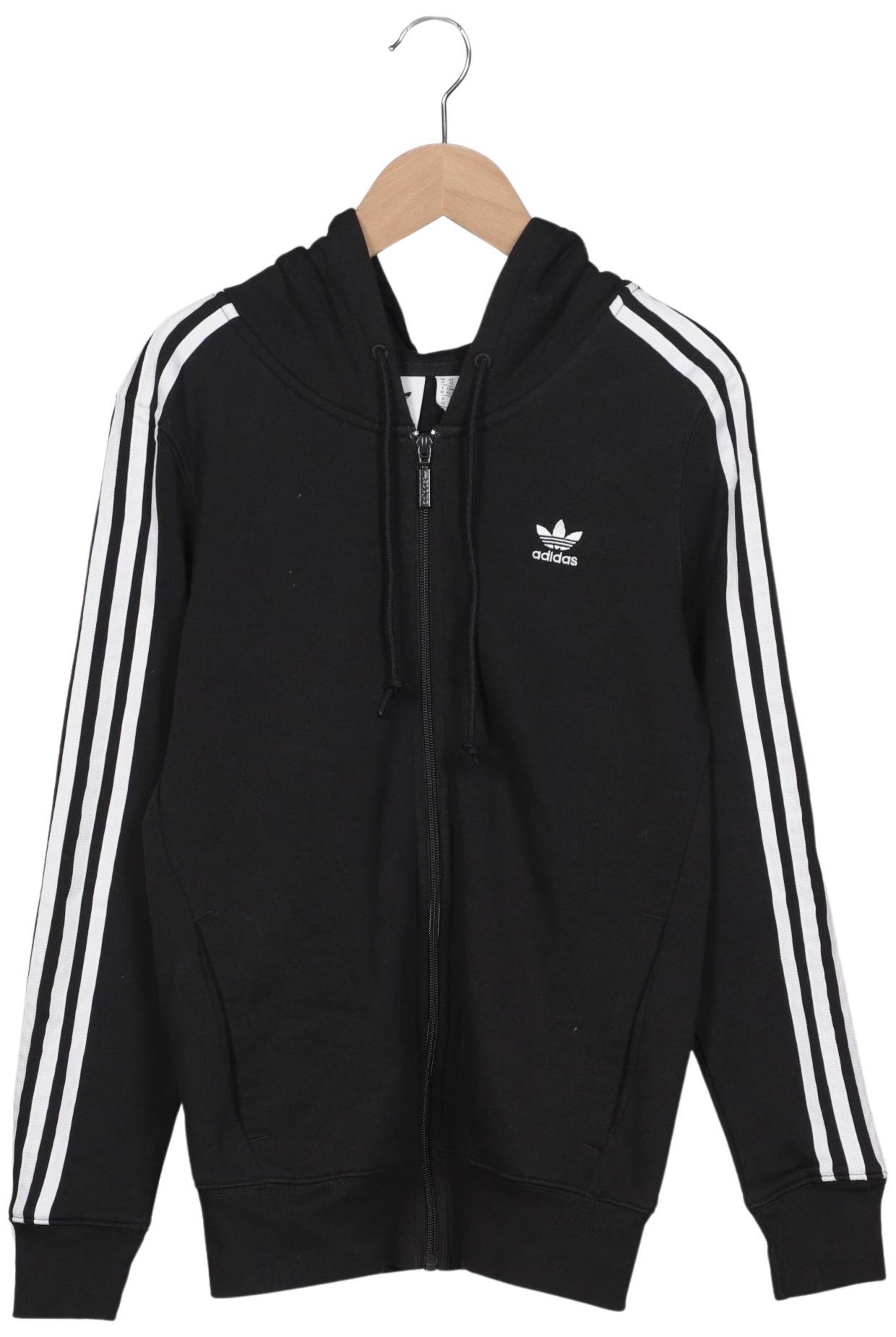 ADIDAS ORIGINALS Kapuzenpullover XXS in Schwarz: Vorderseite