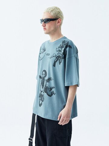 Tricou 'Rochester' de la VAMOS CLO pe albastru