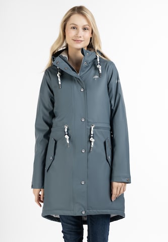 Schmuddelwedda Raincoat in Blue: front