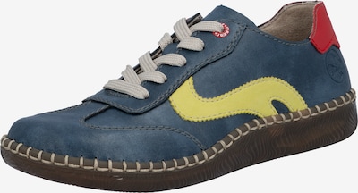 Rieker Schnürschuh 'N2400' in blau / gelb, Produktansicht