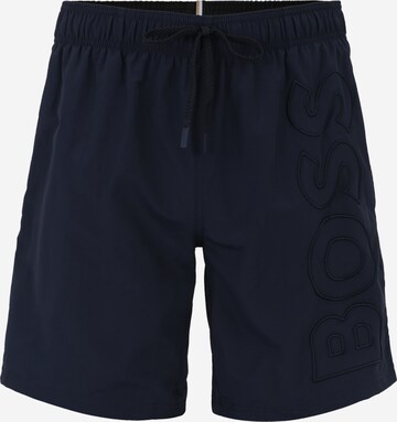 BOSS Zwemshorts 'Whale' in Blauw: voorkant