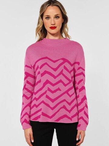 STREET ONE Sweter w kolorze różowy: przód