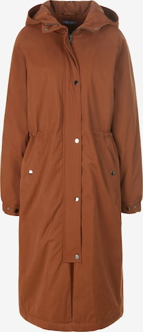 DAY.LIKE Between-Seasons Coat in Brown: front