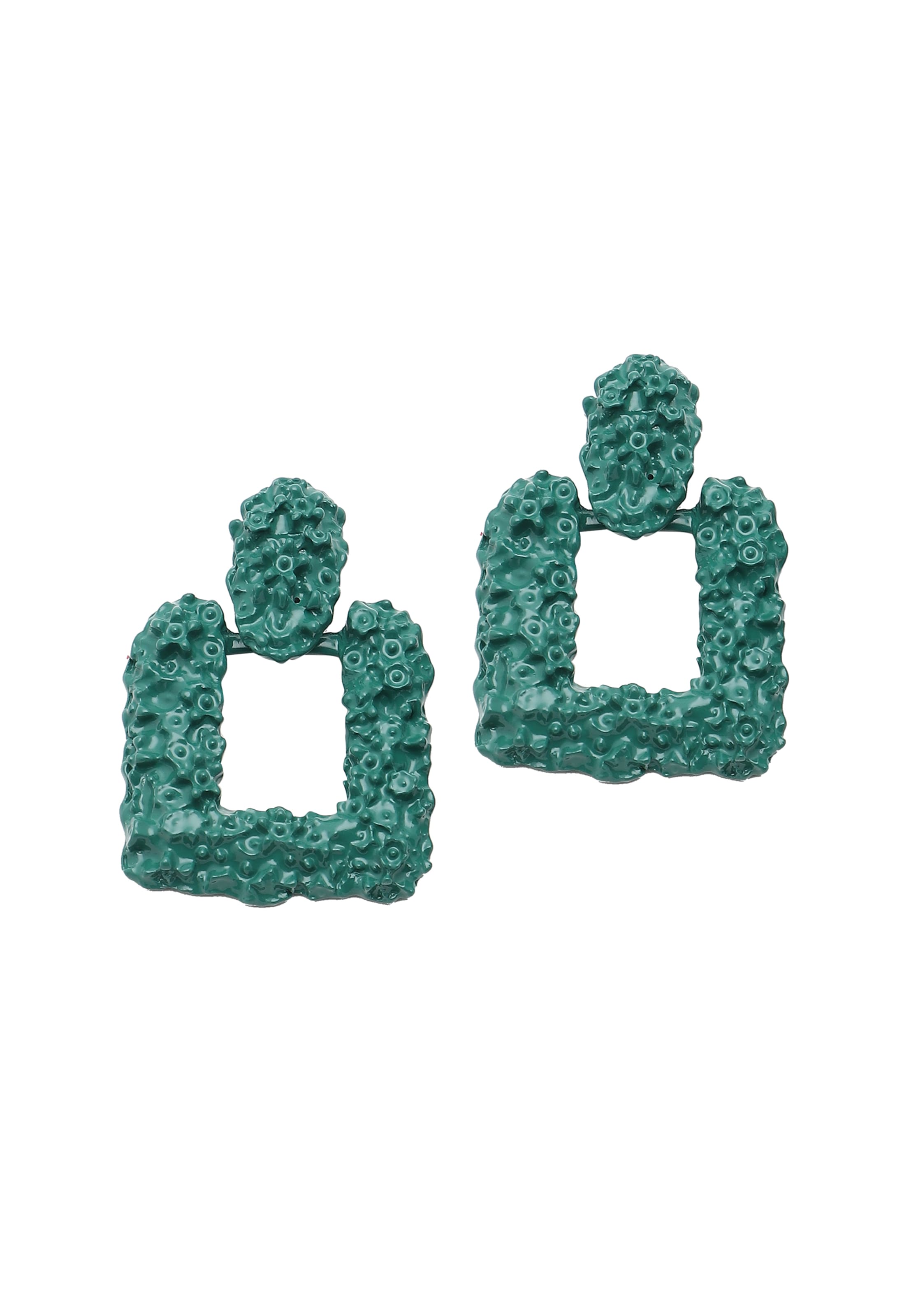 SOHI Boucles d'oreilles 'Epona' en vert, Vue avec produit