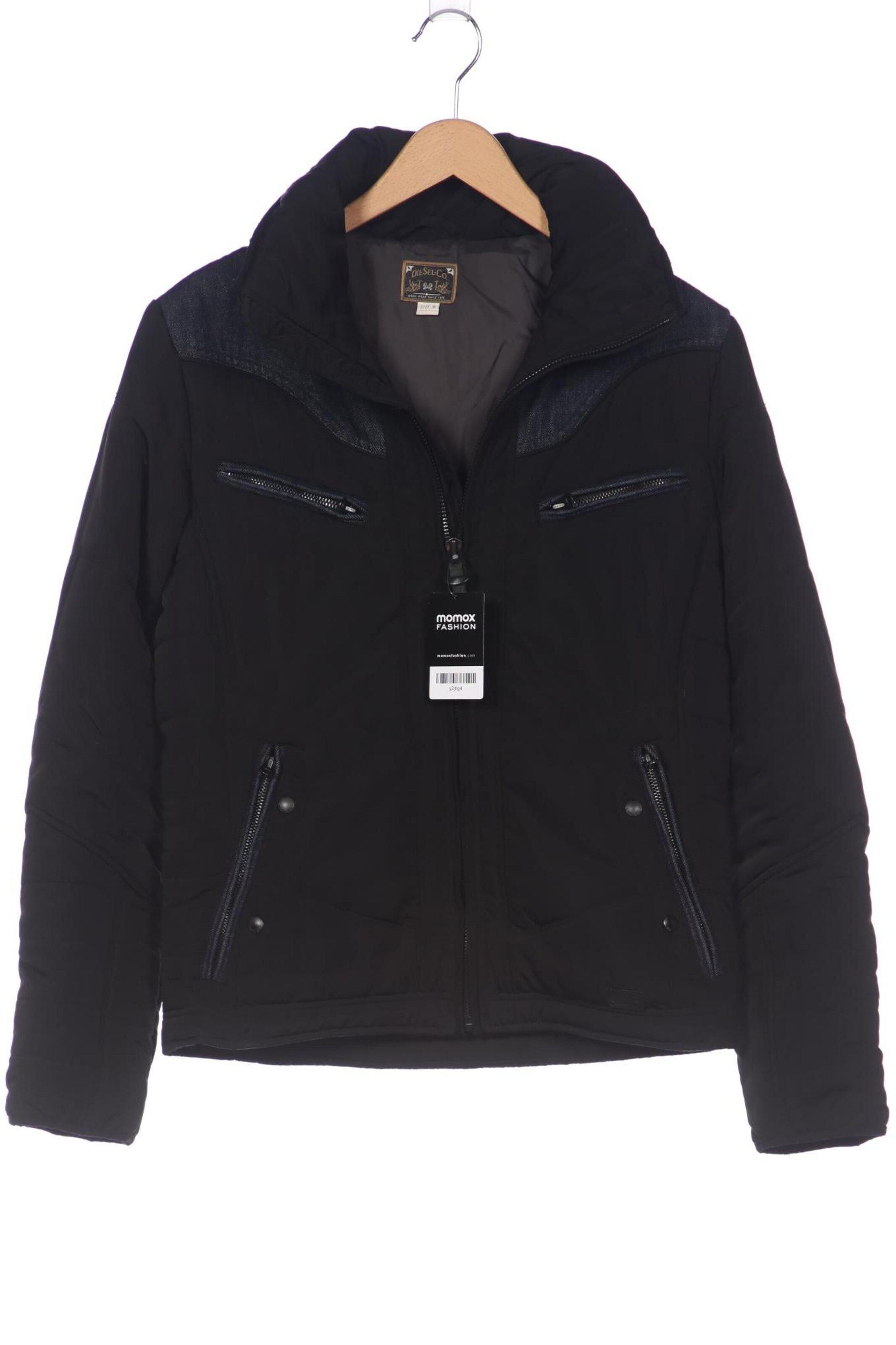 DIESEL Jacket & Coat in M in Black: front