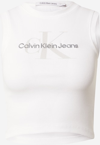 Calvin Klein Jeans - Top em branco: frente