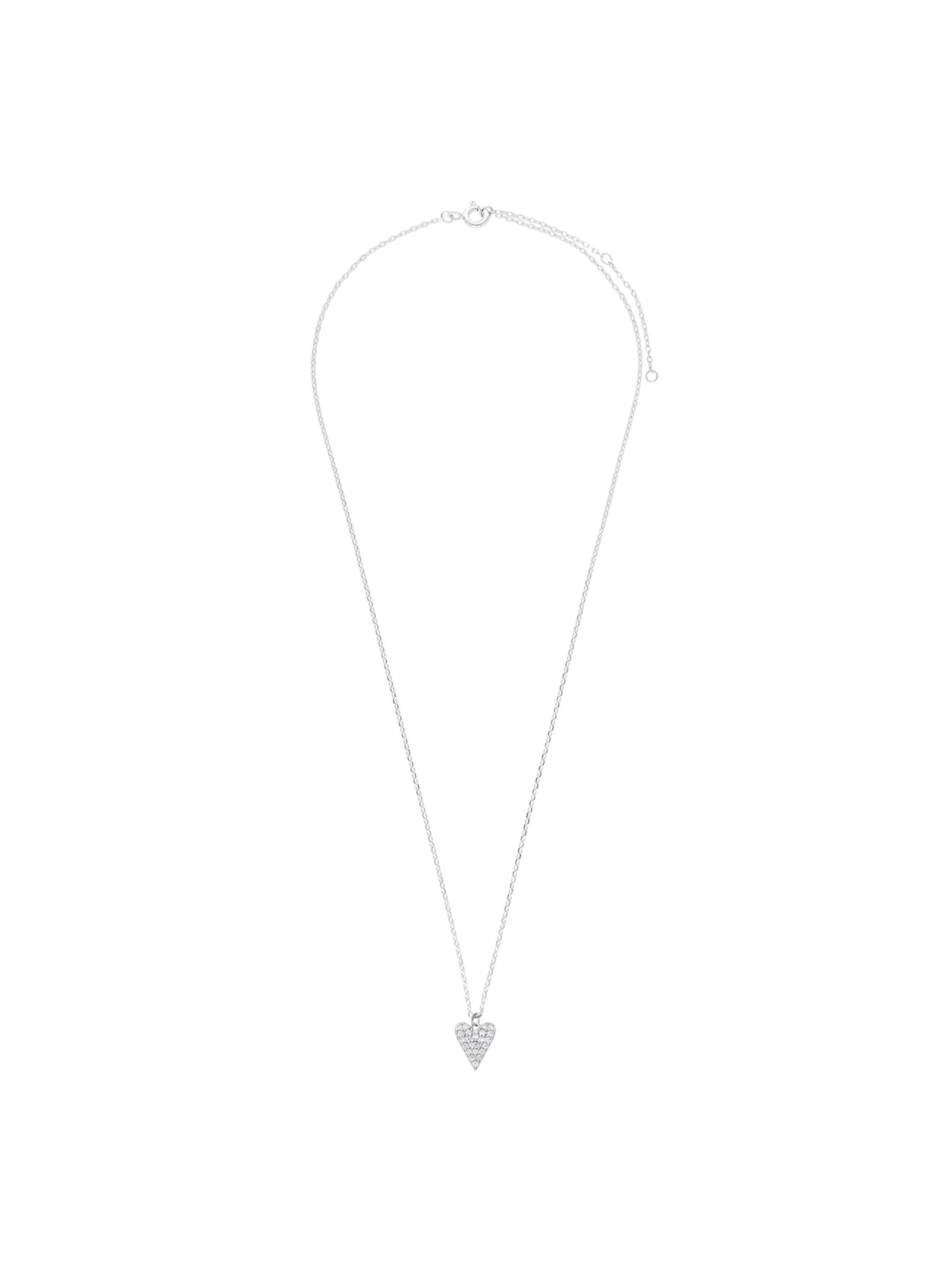 Chaîne 'Modernes Basic' Lucardi en argent : devant