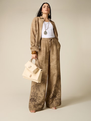 oltre Baggy Broek in Bruin: voorkant
