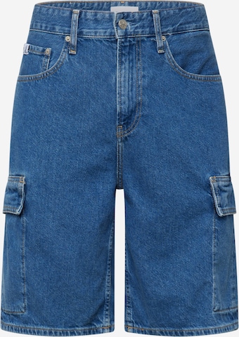 Calvin Klein Jeans Regular Cargojeans '90'S' in Blauw: voorkant