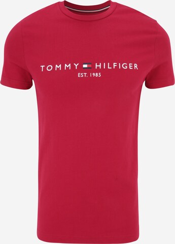 TOMMY HILFIGER Тениска в червено: отпред