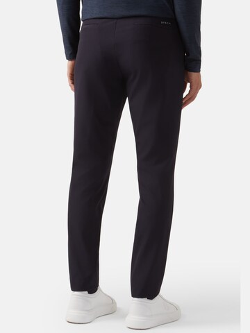 Boggi Milano Regular Pleat-front trousers 'Roberto' in Blue