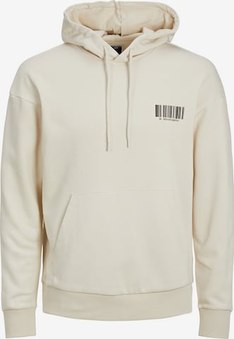 JACK & JONES Sweatshirt 'Ray' i vit: framsida