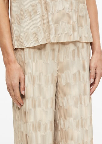 s.Oliver Wide Leg Hose in Beige