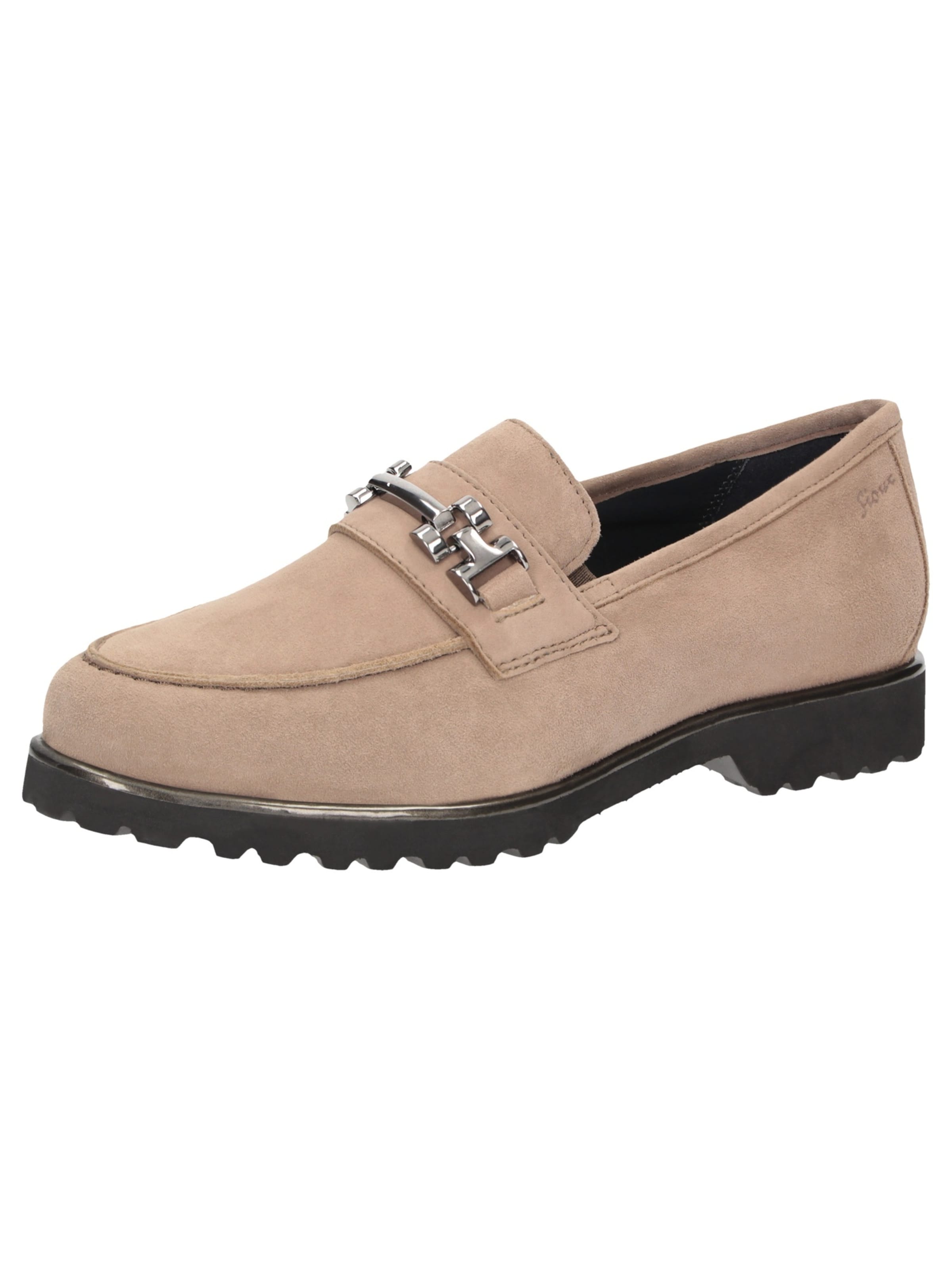 SIOUX Instappers ' Meredith-752-H ' in Beige: voorkant