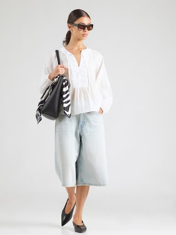 COMMA Bluza | bela barva