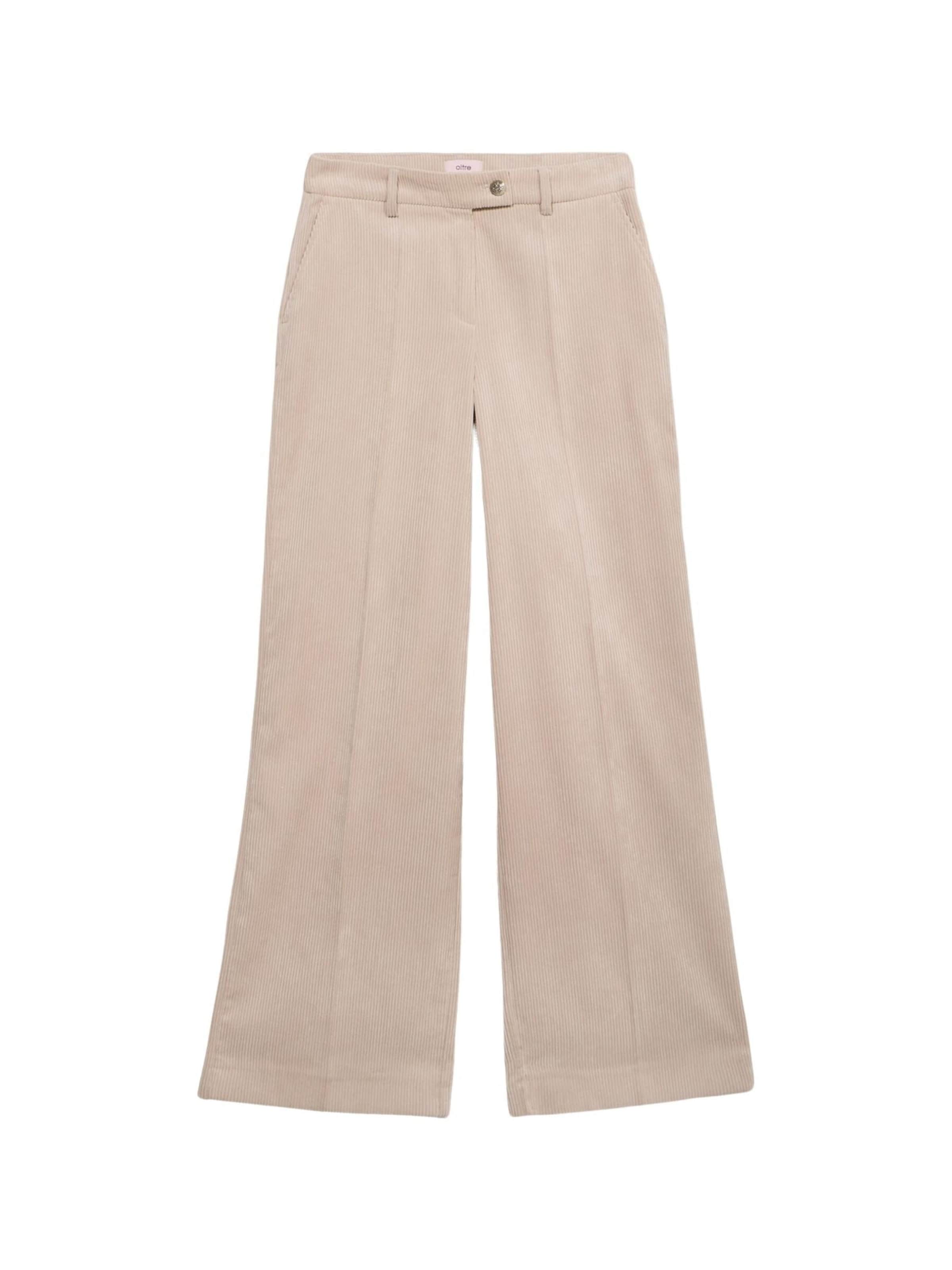 Regular Pantalon oltre en beige : devant