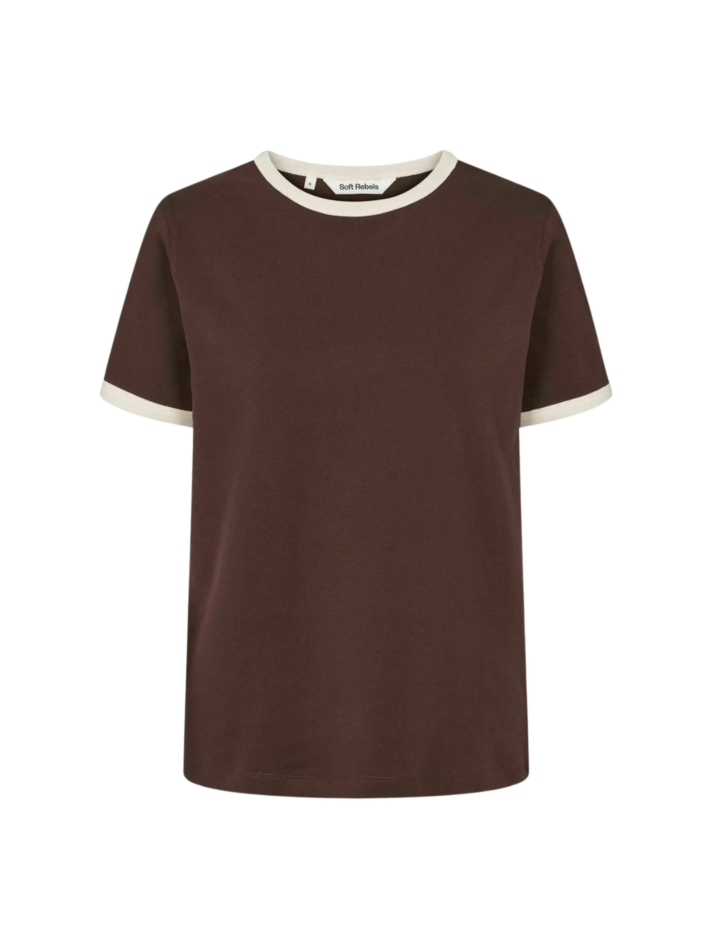 Soft Rebels Top 'Hella' – hnědá: přední strana