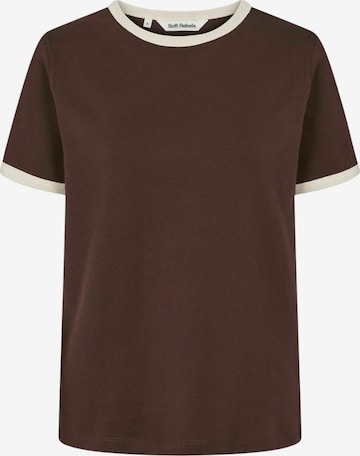 Soft Rebels Toppi 'Hella' värissä ruskea: etupuoli