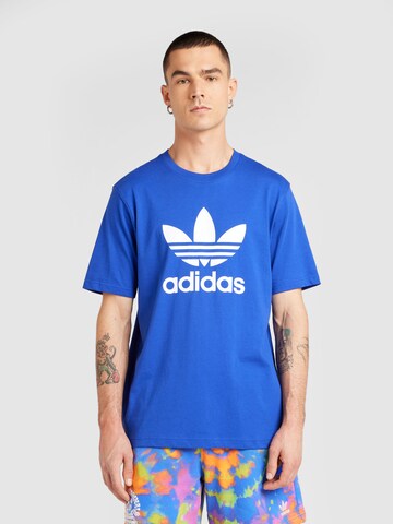 ADIDAS ORIGINALS Shirt 'Adicolor Trefoil' in Blue: front
