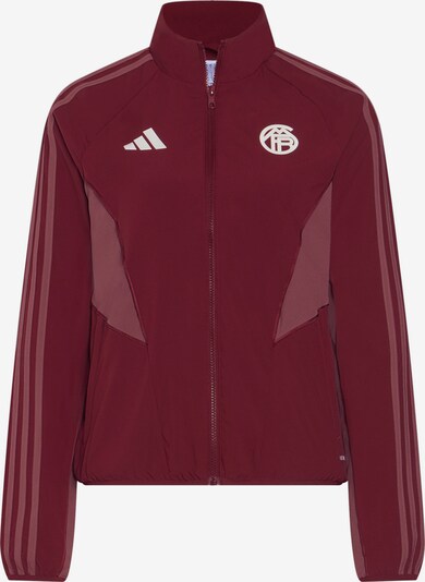 FC BAYERN MÜNCHEN Athletic Zip-Up Hoodie ' Ucl Teamline ' in Bordeaux / White, Item view