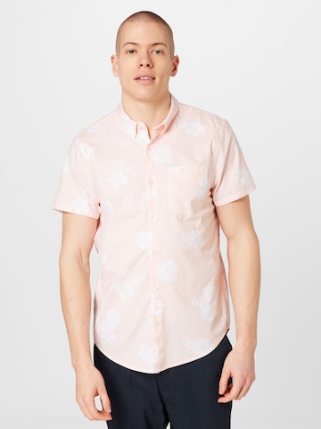 HOLLISTER Regular fit Button Up Shirt in Pink: front