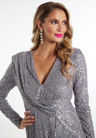 faina Evening dress in Grey