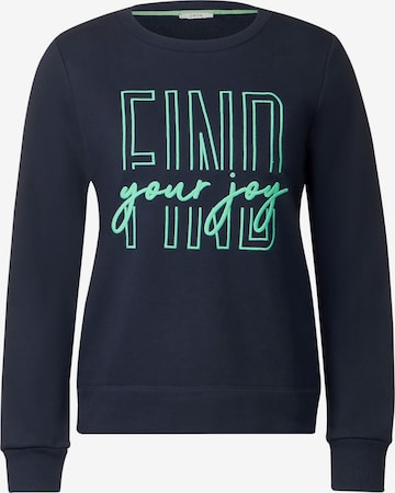 Sweat-shirt CECIL en bleu : devant