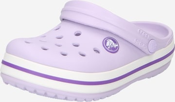 Pantoufle Crocs en violet : devant