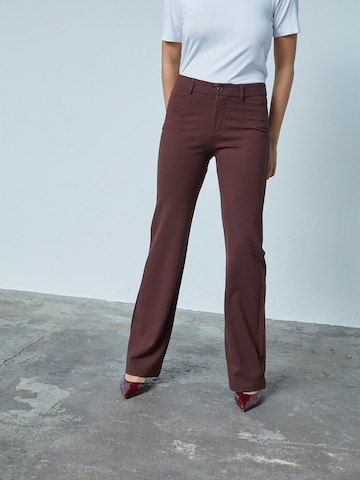 SISTERS POINT Regular Pants 'NEW GEORGE-7' in Brown: front