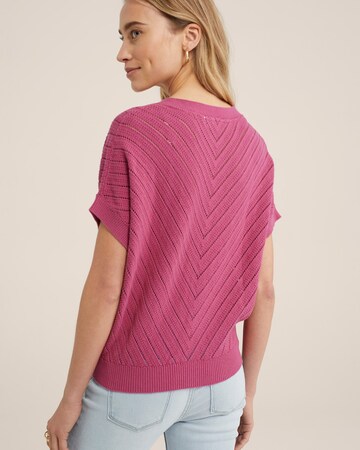 WE Fashion Strickjacke in Pink