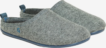 Gottstein Pantolette 'Wool Slide-In' in Grau: Vorderseite