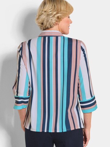 Goldner Bluse in Blau