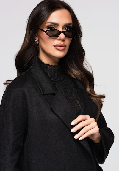 Ombre Manteau mi-saison en noir, Vue avec produit