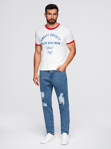 Ombre Tapered Jeans in Blue