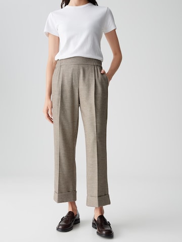 OPUS Regular Hose 'Maikito Pepita' in Braun: Vorderseite