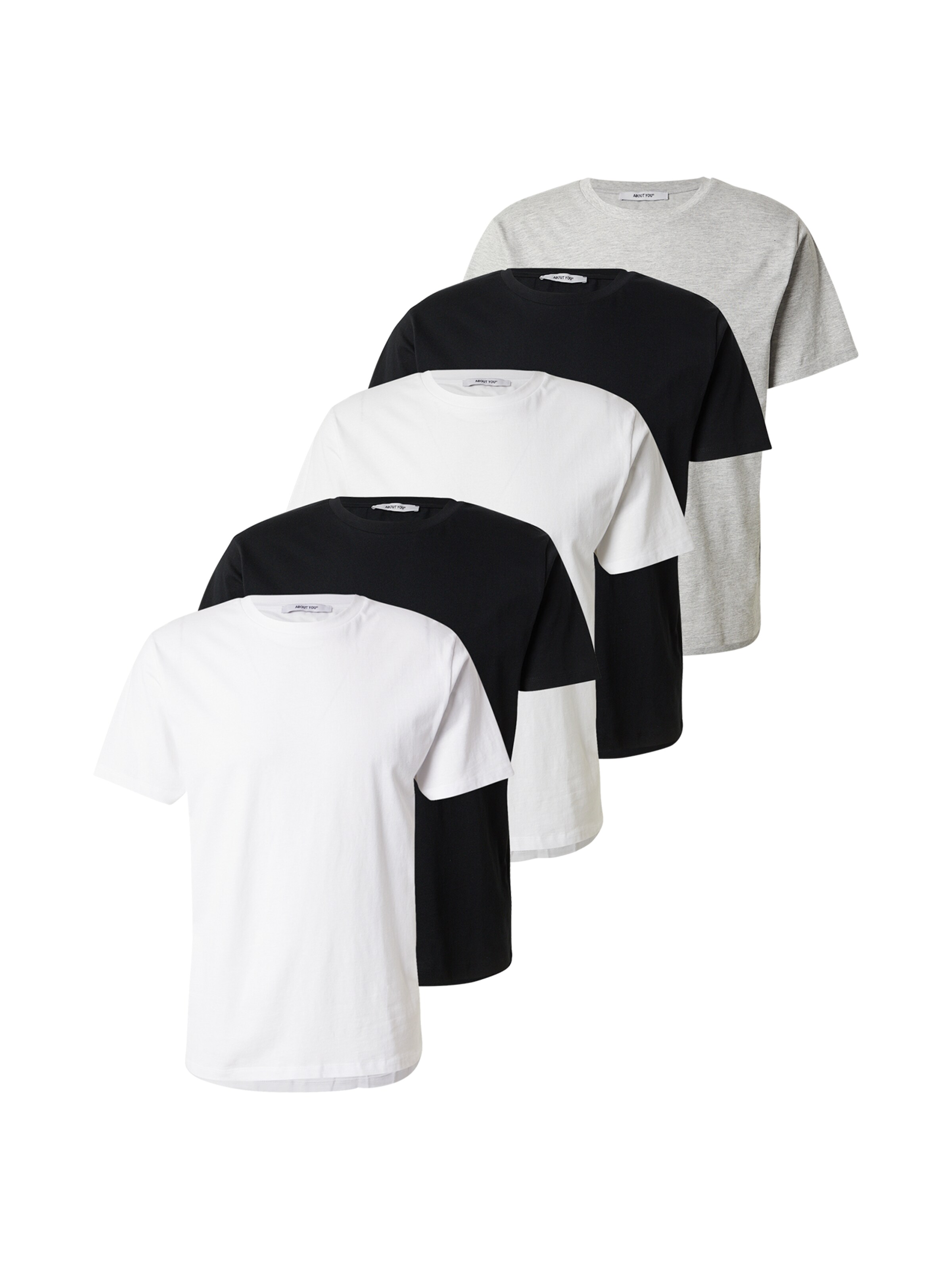 ABOUT YOU Μπλουζάκι 'Peter' σε γκρι: μπροστά