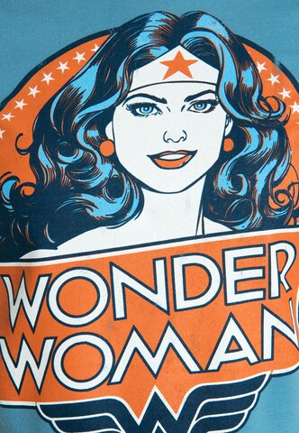 LOGOSHIRT Shirt 'Wonder Woman Portrait' in Blauw