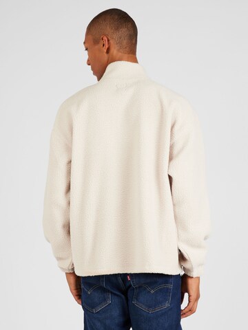 Sweat-shirt '1/4 Zip Mockneck Sherpa' LEVI'S ® en beige