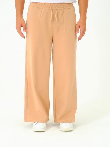 Wide Leg Pantalon C&City en marron