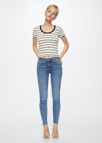 MANGO Skinny Jeans in Blau