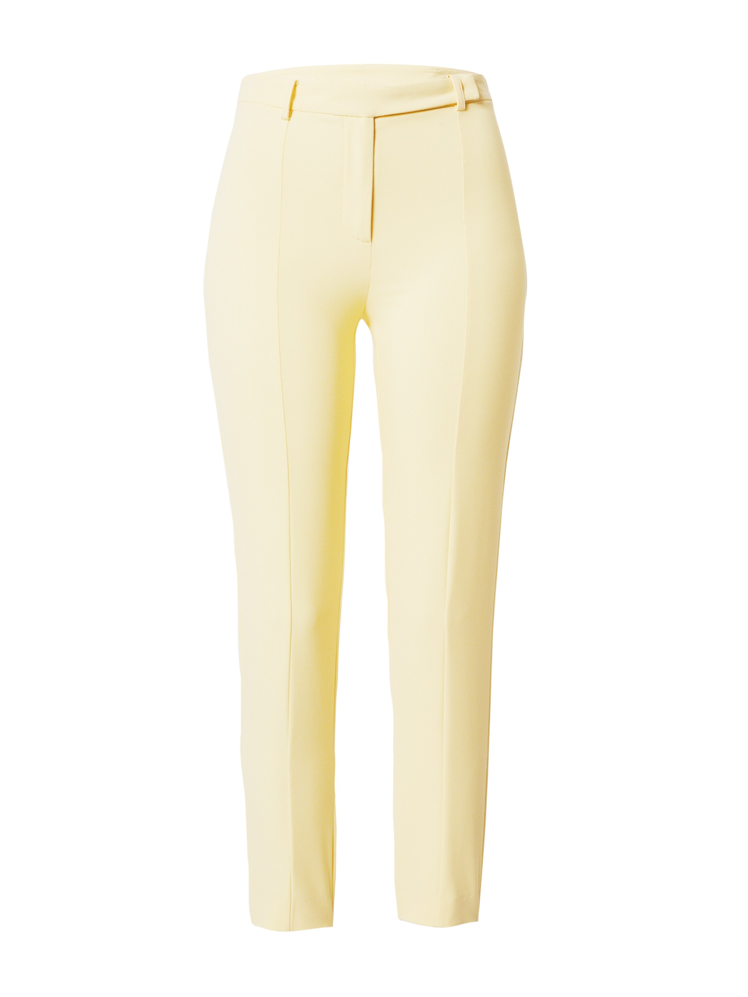 PATRIZIA PEPE Slimfit Παντελόνι με τσάκιση σε κίτρινο: μπροστά