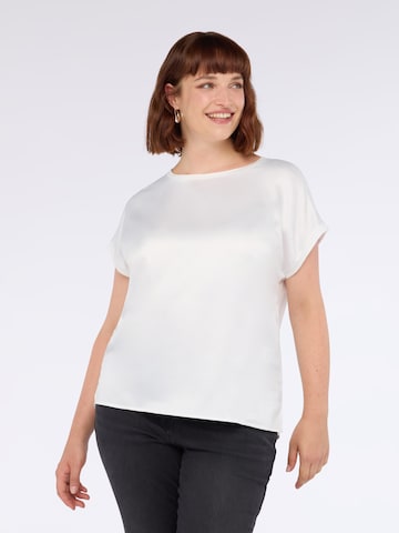 Fiorella Rubino - Blusa en blanco: frente