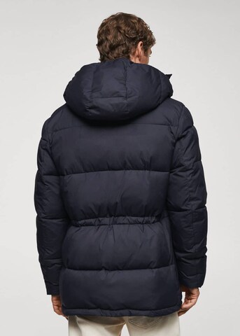 MANGO MAN Winterparka 'Dolipa' in Blau