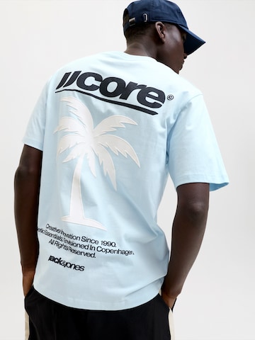 T-Shirt 'JCOCLUB' JACK & JONES en bleu : devant