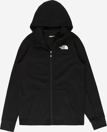 THE NORTH FACE Athletic Zip-Up Hoodie 'SLACKER' in Black: front