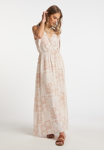 IZIA Summer Dress in Beige