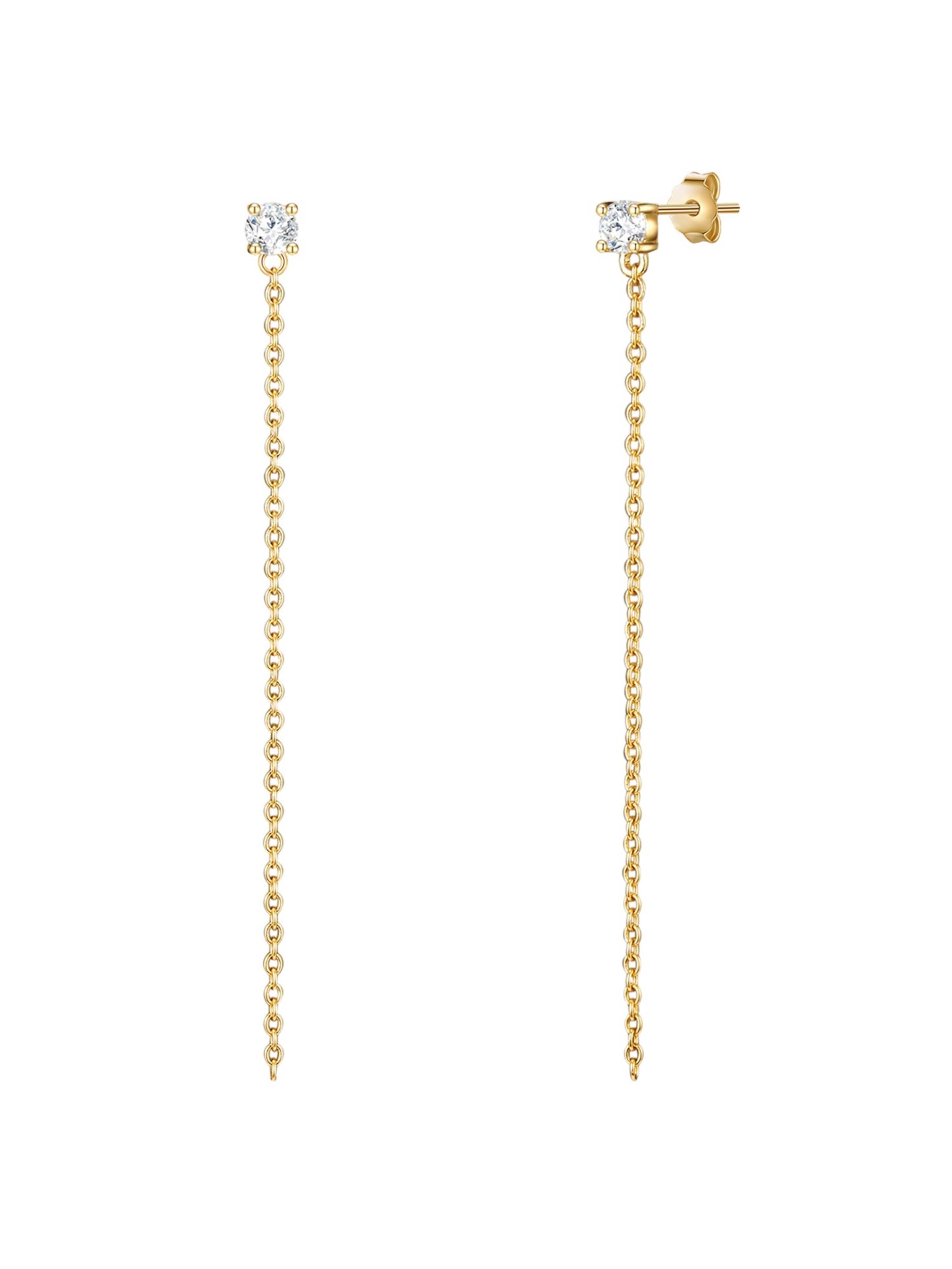 Lulu & Jane Earrings in Gold: front