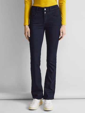 STREET ONE Boot cut Jeans 'York' in Blue: front