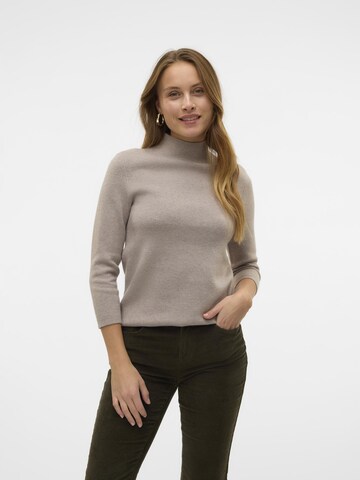 VERO MODA Trui 'VMGold' in Grijs: voorkant